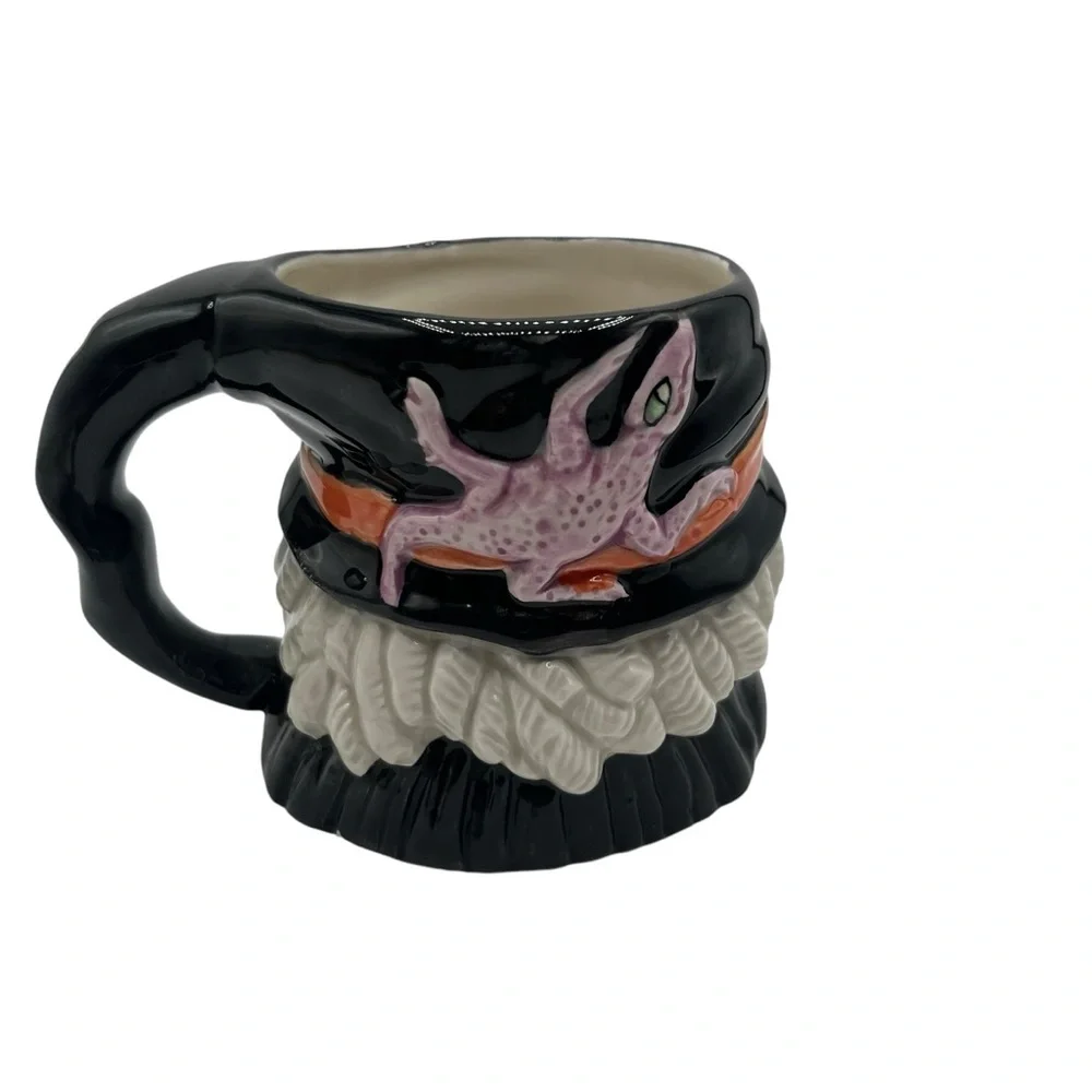 VINTAGE 1988 FITZ AND FLOYD HALLOWEEN WITCH MUG